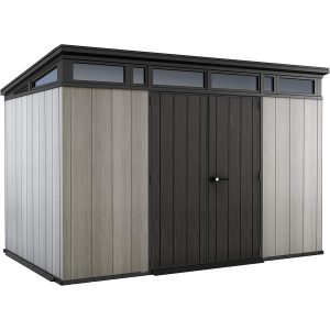 Keter 11x 7 Artisan Heavy Duty Plastic Pent Shed – Grey