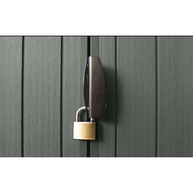 Keter 6×8 Darwin Heavy Duty Plastic Garden Shed – Green - Image 4