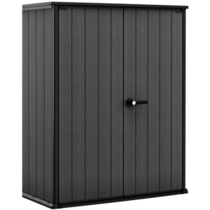 Keter 4×2 Cortina Alto Heavy Duty Vertical Plastic Garden Shed with Shelves